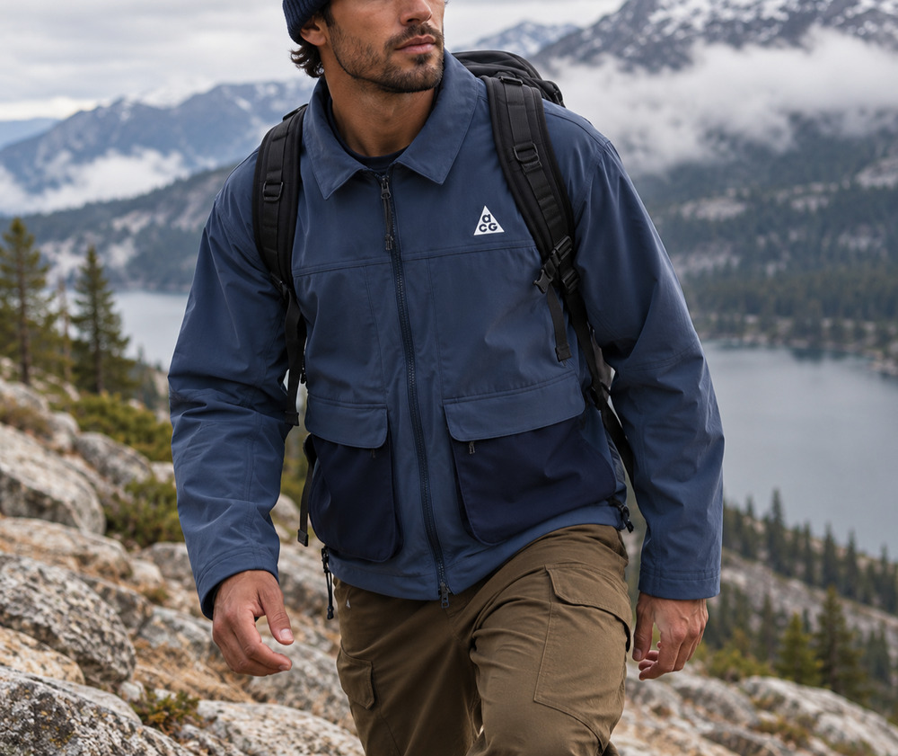 Nike ACG Smith Summit UV Repel Jacket 2XL NWT Navy HV0598-437 Outdoor Trail